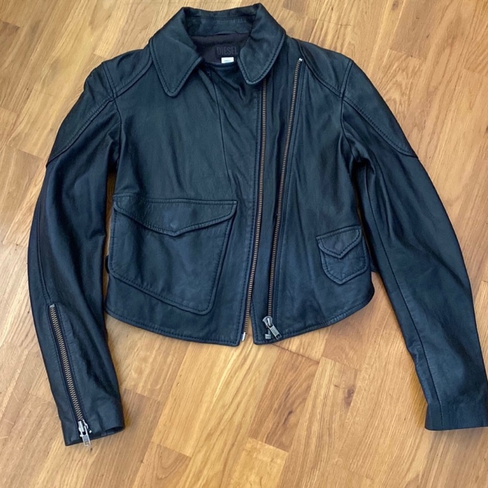 Women’s Diesel Leather Moto Jacket